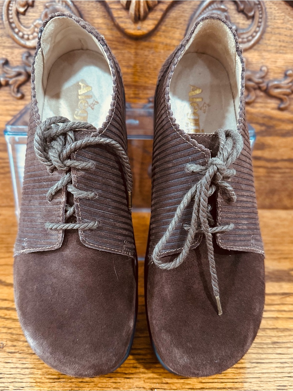 Alegria Pyper Women's Professional Shoes Capt. Corduroy Brown 38/8.5 med - Picture 4 of 11